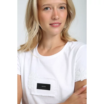 LACE polo - fehér