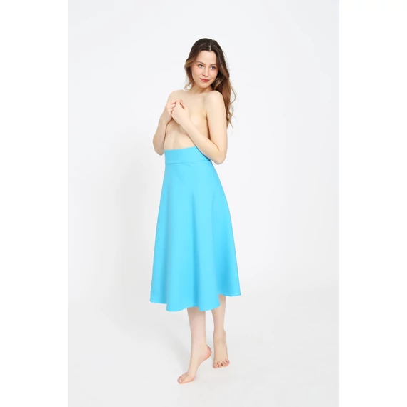 THE WRAP SKIRT - türkíz  átlapolós one size szoknya