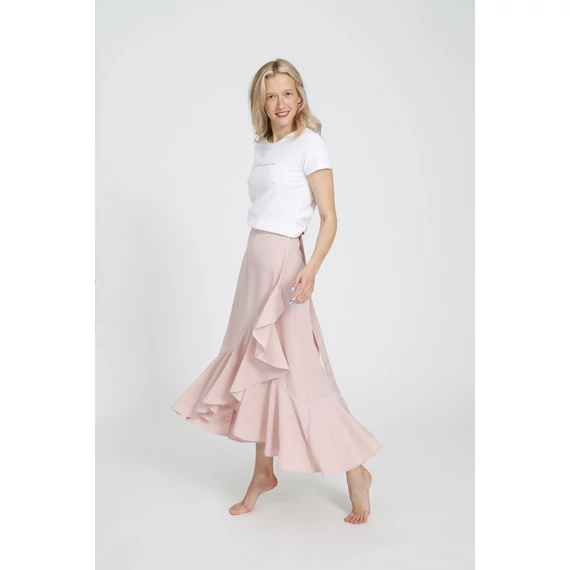 FRILL SKIRT - púder