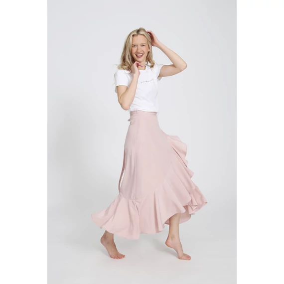 FRILL SKIRT - púder