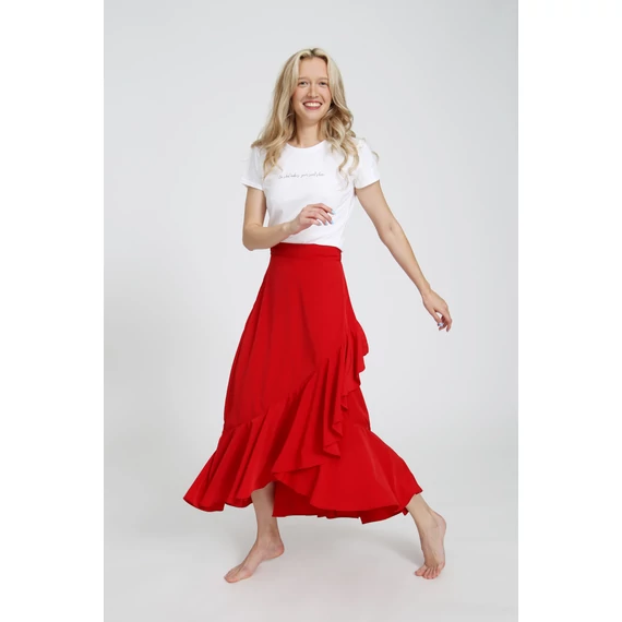 FRILL SKIRT - púder