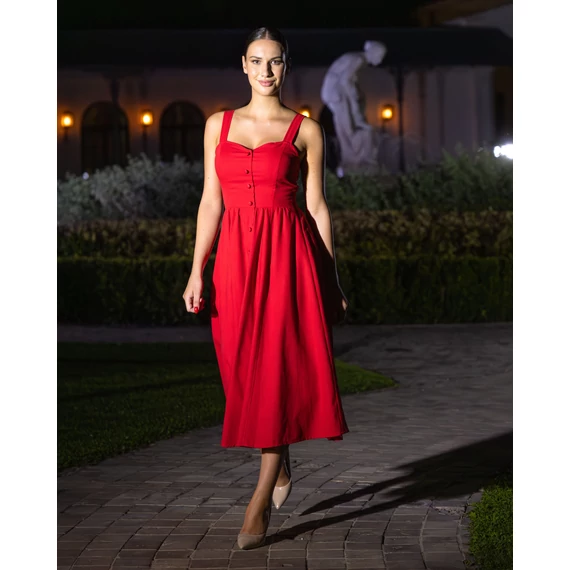 ROMANCE dress - piros