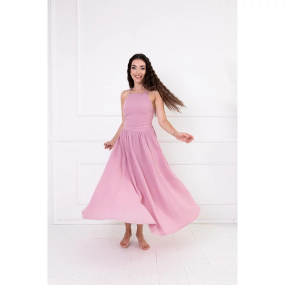 OPEN BACK SUMMER DRESS - fehér