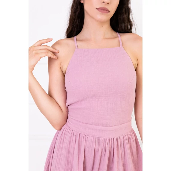 OPEN BACK SUMMER DRESS - fehér