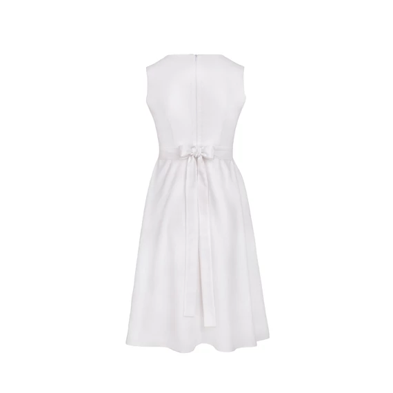 LINEN DRESS - fehér