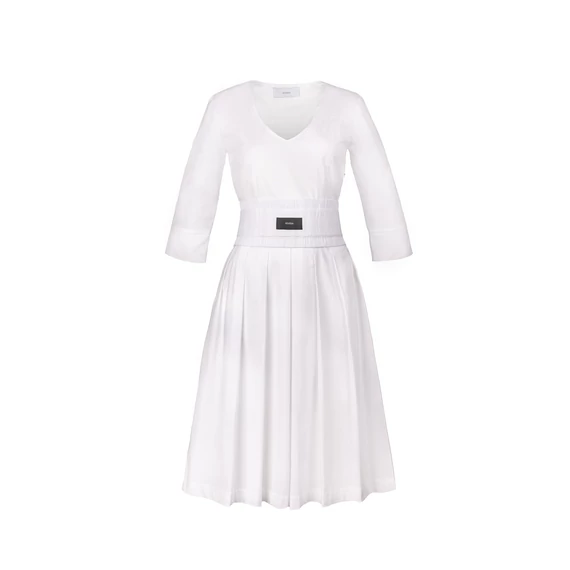 SHIRT DRESS WITH WIDE BELT