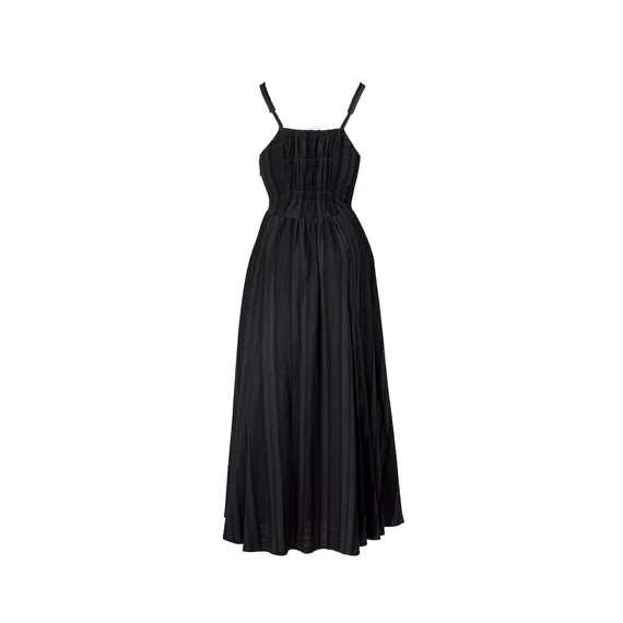 THE SUMMER DRESS TEXTURED BLACK 