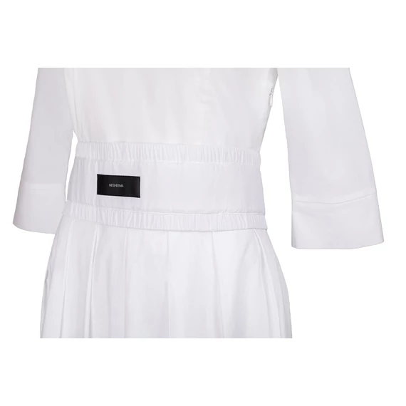 SHIRT DRESS WITH WIDE BELT
