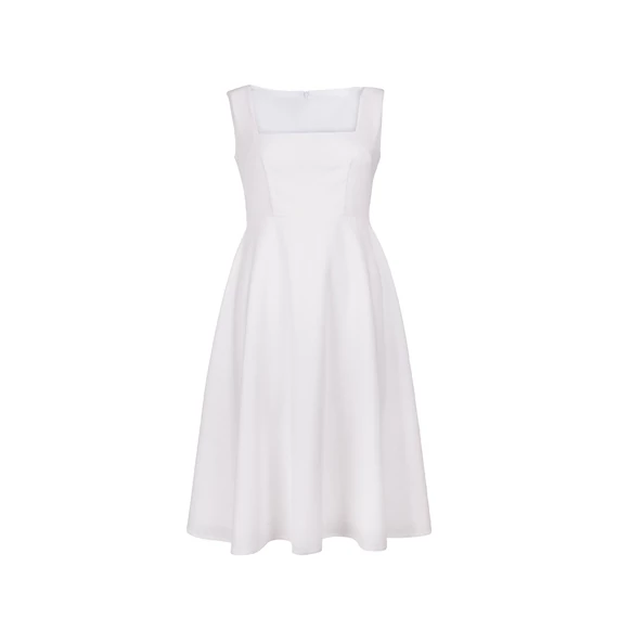 LINEN DRESS - fehér