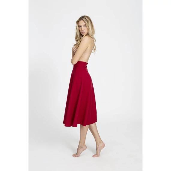 NESHEEMA the wrap skirt - red / átlapolós szoknya 