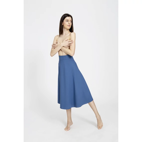 NESHEEMA the wrap skirt - blue / átlapolós szoknya 